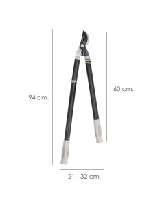 Professional telescopic steel pruning shears 2 hands 2