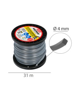 Professional Square Nylon Thread 4.0 mm Spool 31 m 2