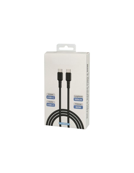 Câble USB C torsadé 3Ah 100 cm