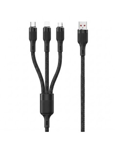 Cabo Trançado USB A para USB C 1,5m
