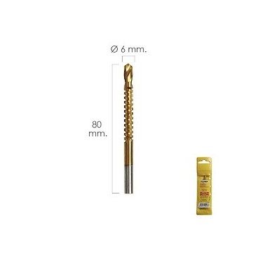 Cutter Rotary Metal HSS Ø 6 x 80 mm For Drill / Milling machine 07040070