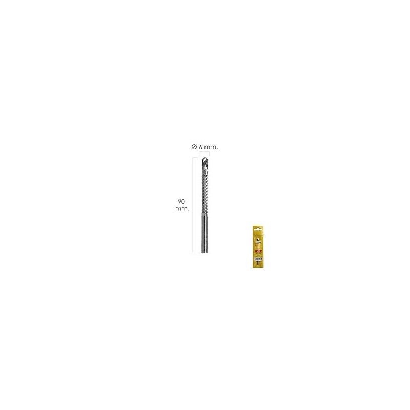 Fresa Rotativa Para Madera Espigada Ø 6 x 90 mm. Para Taladro / Fresadora 07040095