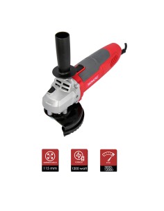 Meuleuse 1200 W avec disque 115 mm et vitesse variable 2