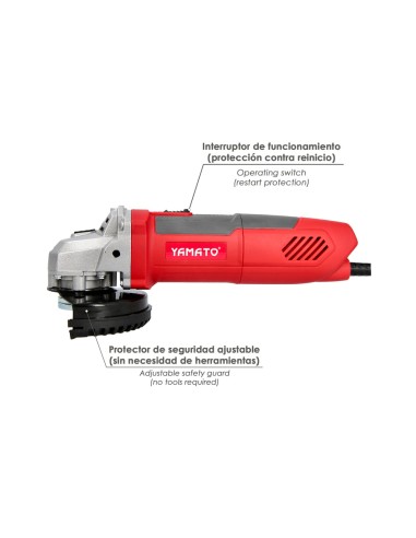 1200 W Angle Grinder with 115 mm Disc and...