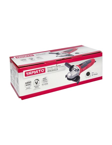 1200 W Angle Grinder with 115 mm Disc and Variable Speed