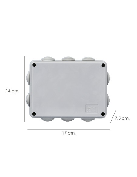 Stainproof Surface Box with Screws 150x110x70 mm