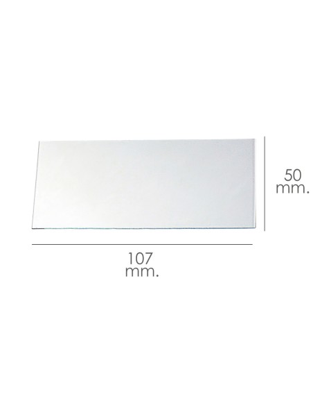 Clear Glass 107x50 mm for Wolfpack Welding Screen Filter