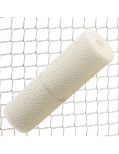 White Plastic Square Mesh 0.5 cm x 1 Meter Roll 25 Meters