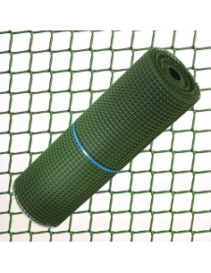 Plastic square mesh 2 cm x 1 meter green roll 25 meters
