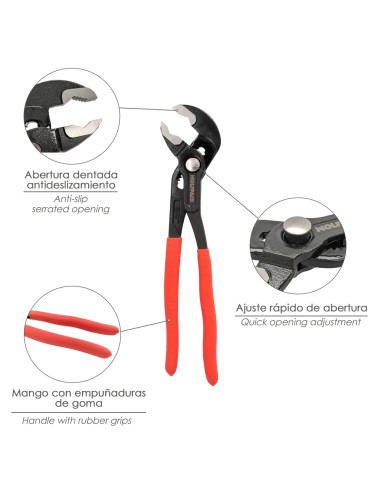 Multiple Opening Pliers with Lock 180 mm Monkey...