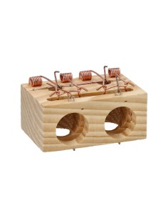 Wood Mouse Trap 2 Holes Ø 28 mm