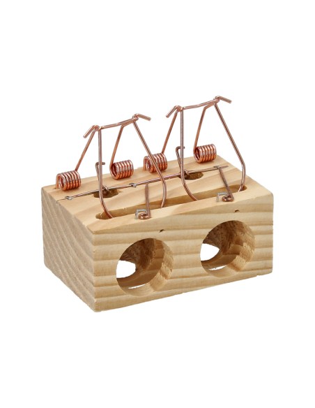 Wood Mouse Trap 2 Holes Ø 28 mm