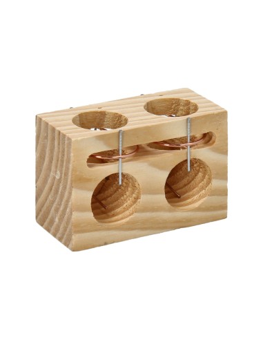 Wood Mouse Trap 2 Holes Ø 28 mm