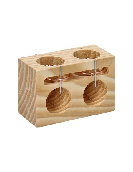 Wood Mouse Trap 2 Holes Ø 28 mm