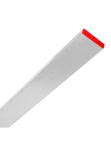 Régua retangular de alumínio para alisar argamassa 80x20 mm comprimento 250 cm