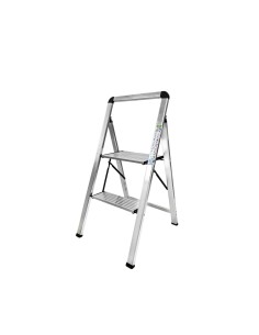 Aluminum flat ladder 2 steps 80 cm
