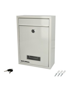 White Square Mailbox 26x9x31 cm
