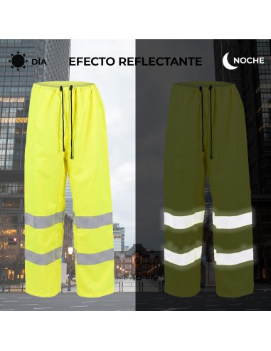 Rainproof High Visibility Pants Size M Impermeable Class 2