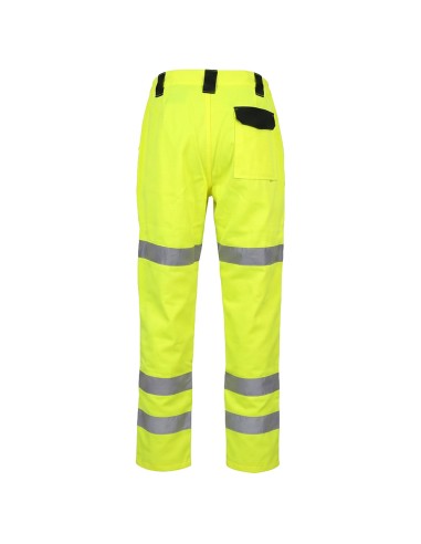 High visibility pant size S with reflective stripe