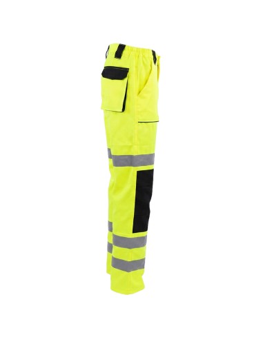 High visibility pant size S with reflective stripe