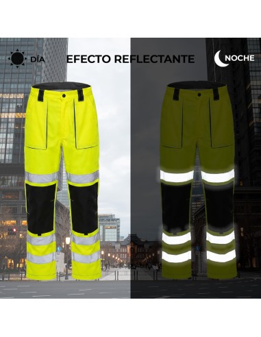 High visibility pant size S with reflective stripe