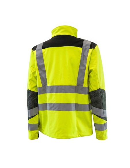 High Visibility Softshell Jacket Size XL with Reflective Strip