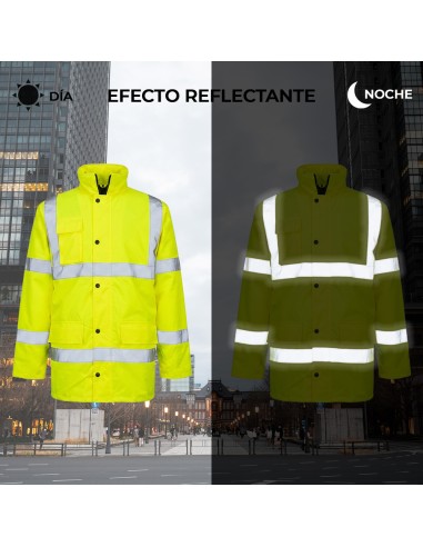 High Visibility Waterproof Parka Size M 100% Water