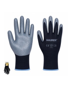 Polyester Work Glove with Nitrile Coating Size 10