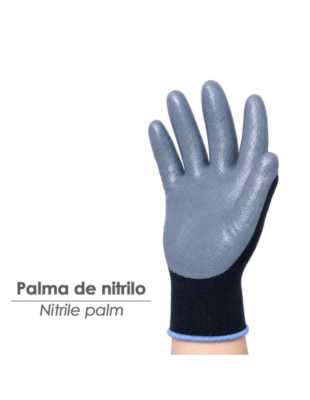 Polyester Work Glove with Nitrile Coating Size 10
