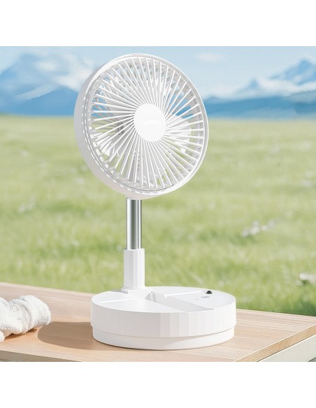 Foldable Table Fan Azule 5W White 4 Speeds