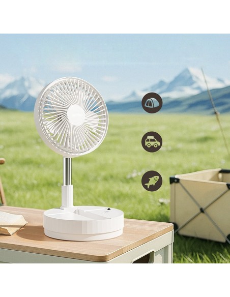 Foldable Table Fan Azule 5W White 4 Speeds