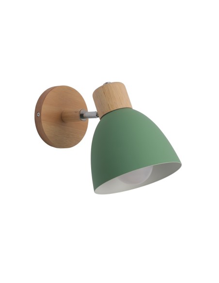 Fixation murale Nami verte orientable 1xE27