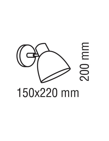 Nami Wall Mount Gray 1xE27 Adjustable