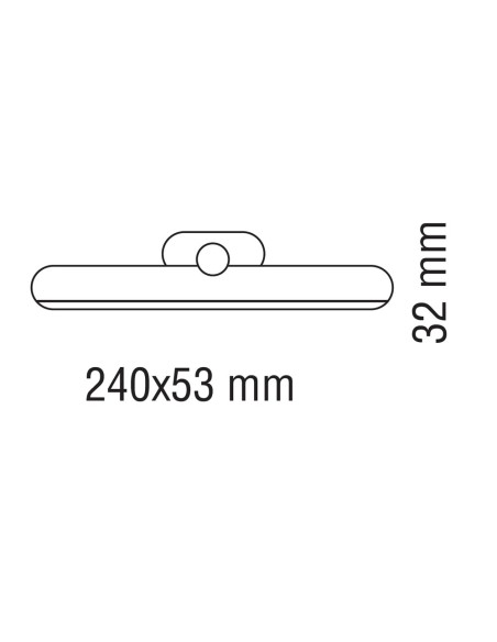 Rechargeable Wall LED Mount 1.5W 4000K