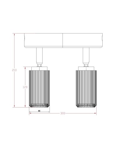 Sahara Ceiling Regulator White Sand 2xGU10