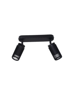 Reglette de plafond Sahara Noir Sable 2xGU10