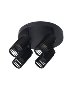 Sahara Black Sanded Ceiling Plenum 4xGU10