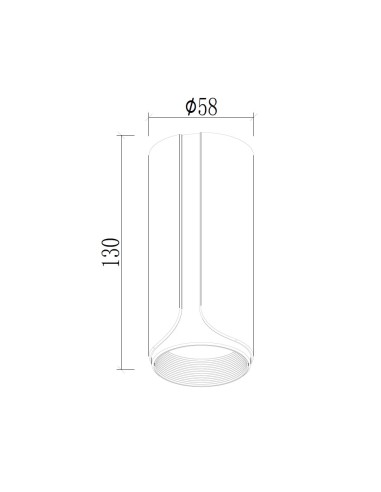 Gobi White Sand Ceiling Plenum 1xGU10