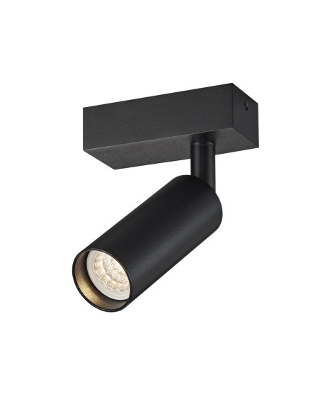 Slim Black Sanded Wall Mount 30x70 mm