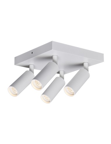 Slim White Sandstone Ceiling Mount 4xG9