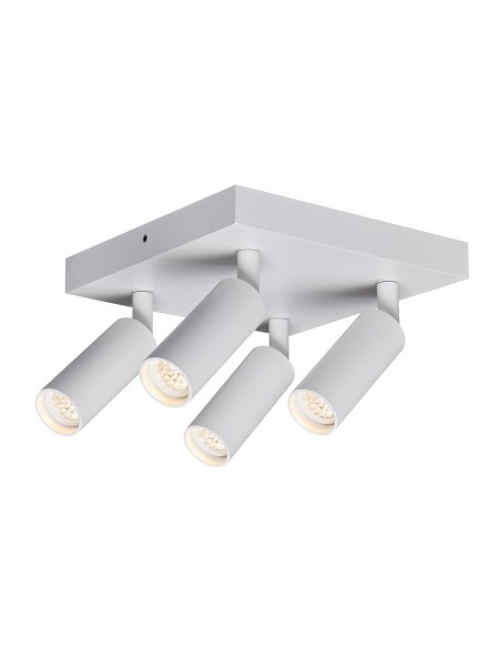 Slim White Sandstone Ceiling Mount 4xG9