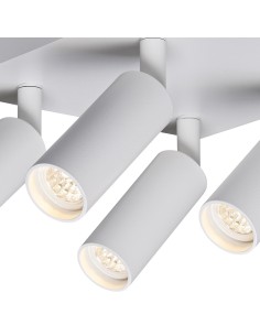 Slim White Sandstone Ceiling Mount 4xG9 2