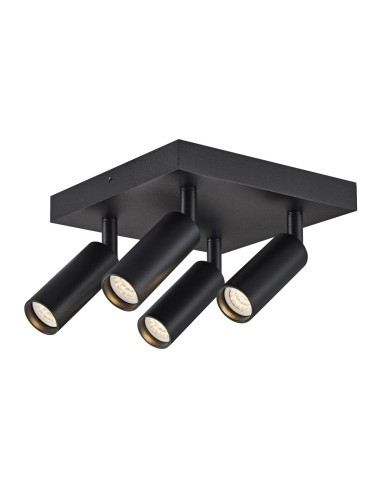 Slim Black Sanded Ceiling Mount 4xG9