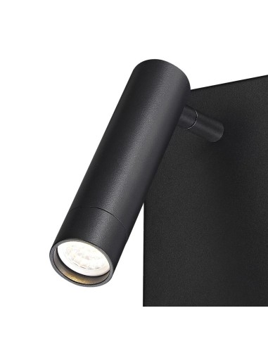 Slim Black Wall Mount with USB 1xG9