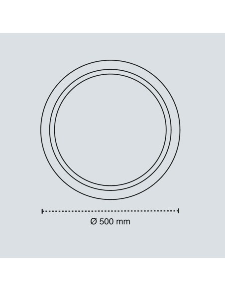 Dimmable 3CCT LED Ceiling Mount Atlas 72W 7920lm