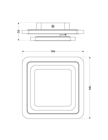 Sofia LED Wall Mount 12W 900Lm 3000K+4000K CCT