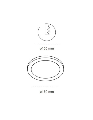 Downlight LED Kone Blanc 12W 1080lm CCT