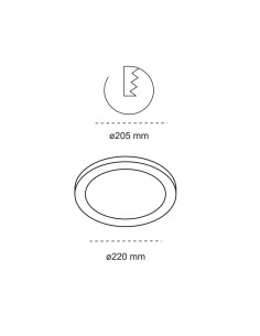 Downlight LED Kone Branco 18W 1800lm CCT 2