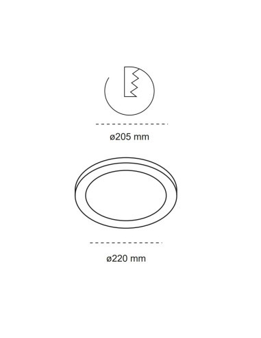 Downlight LED Kone Blanco 18W 1800lm CCT