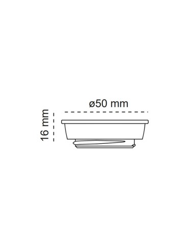 Einbaulichtadapter Fit 50 Nikellack